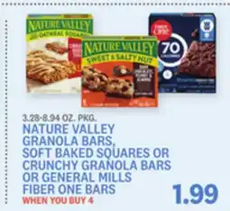 Kings Food Markets NATURE VALLEY GRANOLA BARS, SOFT BAKED SQUARES OR CRUNCHY GRANOLA BARS FIBER ONE BARS offer