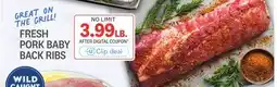 Kings Food Markets FRESH PORK BABY BACK RIBS offer