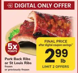 ACME Pork Back Ribs or St Louis Ribs offer