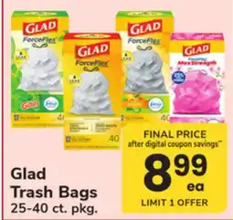 ACME Glad Trash Bags offer