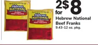 ACME Hebrew National Beef Franks offer