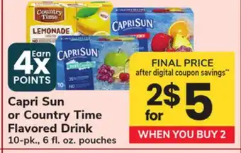 ACME Capri Sun or Country Time Flavored Drink offer
