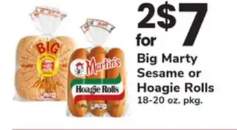 ACME Big Marty Sesame or Hoagie Rolls offer