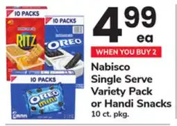 ACME Nabisco Single Serve Variety Pack or Handi Snacks offer