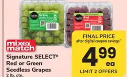 ACME Signature SELECT Red or Green Seedless Grapes offer