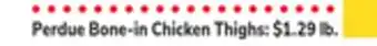 ACME Perdue Bone-in Chicken Thighs offer