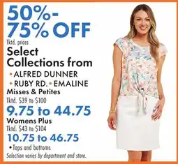 Boscov's Select Collections from ALFRED DUNNER, RUBY RD, EMALINE offer