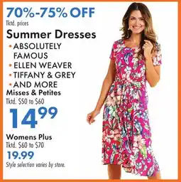Boscov's Summer Dresses offer