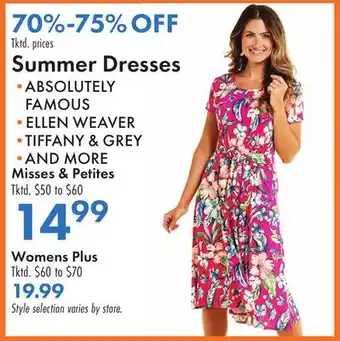Boscov's Summer Dresses offer