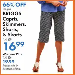 Boscov's BRIGGS Capris, Skimmers, Shorts, & Skorts offer