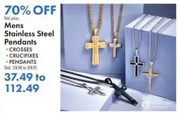 Boscov's Mens Stainless Steel Pendants offer