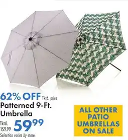 Boscov's Patterned 9-Ft. Umbrella offer