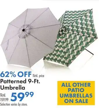 Boscov's Patterned 9-Ft. Umbrella offer