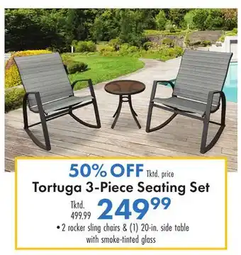 Boscov's Tortuga 3-Piece Seating Set offer