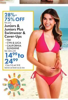 Boscov's Juniors & Juniors Plus Swimwear & Cover-Ups offer