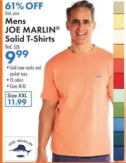 Boscov's Mens JOE MARLIN Solid T-Shirts offer