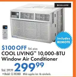 Boscov's COOL LIVING 10, 000-BTU Window Air Conditioner offer