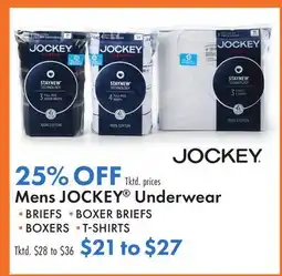Boscov's Mens JOCKEY Underwear offer