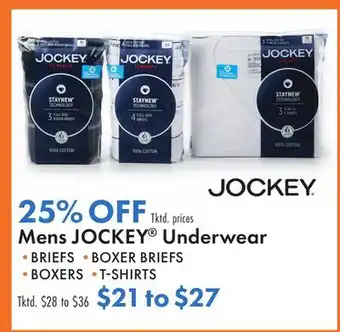 Boscov's Mens JOCKEY Underwear offer