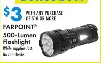 Boscov's FARPOINT 500-Lumen Flashlight offer