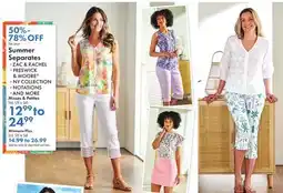 Boscov's Summer Separates offer