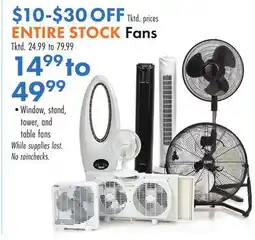 Boscov's ENTIRE STOCK Fans offer