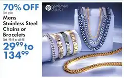 Boscov's Mens Stainless Steel Chains or Bracelets offer