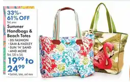 Boscov's Summer Handbags & Beach Totes offer