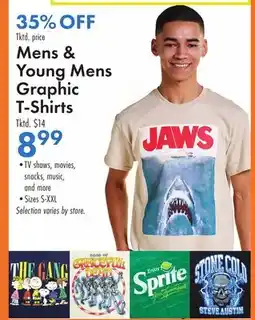 Boscov's Mens & Young Mens Graphic T-Shirts offer