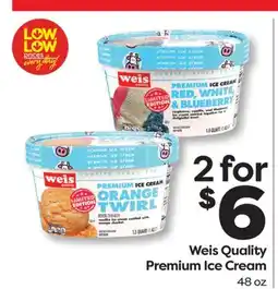 Weis Markets Weis Quality Premium Ice Cream offer
