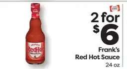 Weis Markets Frank's Red Hot Sauce offer