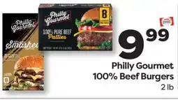 Weis Markets Philly Gourmet 100% Beef Burgers offer