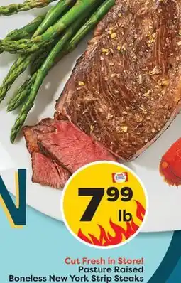 Weis Markets Pasture Raised Boneless New York Strip Steaks offer