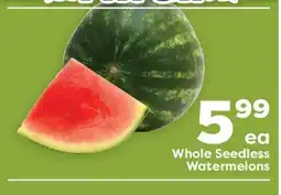 Weis Markets Whole Seedless Watermelons offer