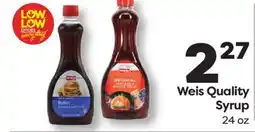 Weis Markets Weis Quality Syrup offer