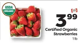 Weis Markets Certified Organic Strawberries offer
