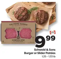 Weis Markets Schweid & Sons Burger or Slider Patties offer