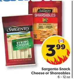 Weis Markets Sargento Snack Cheese or Shareables offer