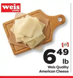Weis Markets Weis Quality American Cheese offer