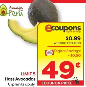 Weis Markets Hass Avocados offer
