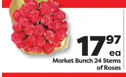 Weis Markets Market Bunch 24 Stems of Roses offer