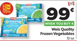 Weis Markets Weis Quality Frozen Vegetables offer