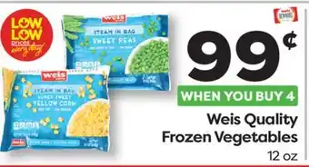 Weis Markets Weis Quality Frozen Vegetables offer
