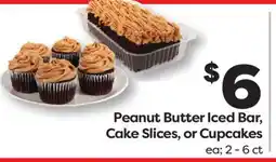 Weis Markets Peanut Butter Iced Bar, Cake Slices, or Cupcakes offer