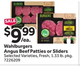 Stop&Shop Wahlburgers Angus Beef Patties or Sliders offer