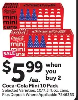 Stop&Shop Coca-Cola Mini 10 Pack offer