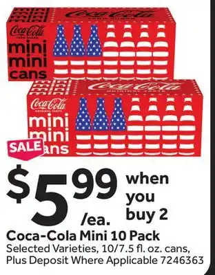 Stop&Shop Coca-Cola Mini 10 Pack offer