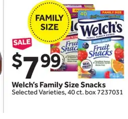 Stop&Shop Welch's Family Size Snacks offer