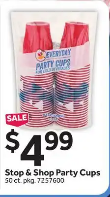 Stop&Shop Stop & Shop Party Cups offer