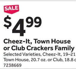 Stop&Shop Cheez-It, Town House or Club Crackers offer